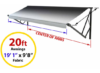 Solera XL 12V Power RV Awning - 21' Wide - 9'8" Projection