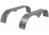 Tandem Axle Teardrop Trailer Fenders - Rounded Edges - Steel - 14" to 15" Wheels - Qty 2