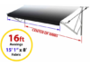 Solera Smart Arm 12V Power RV Awning - 16' Wide - Programmable