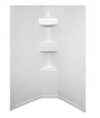 Lippert 34"L x 34"W x 68" H Neo Angle Shower Parchment