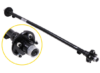 Trailer Axle with Idler Hubs - 5 on 4-1/2 Bolt Pattern - 60" Long - 2,000 lbs