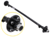 Trailer Axle with Idler Hubs - 5 on 4-1/2 Bolt Pattern - 60" Long - 2,000 lbs