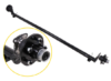 Trailer Axle with Idler Hubs - 4" Drop - 5 on 4-1/2 Bolt Pattern - 89" Long - 3,500 lbs
