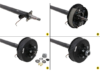 Dexter Trailer Axle w/ Electric Brakes - E-Z Lube - 5 on 4-1/2 Bolt Pattern - 95" - 3,500 lbs - Image 8