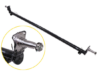 Trailer Axle Beam with Easy Grease Spindles - 4" Drop - 89" Long - 3,500 lbs