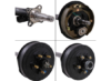 Trailer Axle w/ Electric Brakes - Easy Grease - 5 on 4-1/2 Bolt Pattern - 95" Long - 3,500 lbs - Image 3