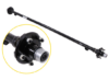 Trailer Axle with Idler Hubs - 5 on 4-1/2 Bolt Pattern - 72" Long - 2,000 lbs