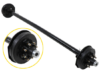Trailer Axle w/ Electric Brakes - Easy Grease - 8 on 6-1/2 Bolt Pattern - 95" Long - 7,000 lbs