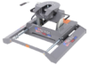 B and W 5th Wheel Hitch - BWRVK3400-5W 20000 lbs GTW Aftermarket Below Bed Rails B and W Sliding Fifth Wheel Standard - Double Jaw Double Pivot 5000 lbs Vertical Load 17 - 19 Inch Tall 12 Inch Fore/Aft Travel The built-in slider on this sturdy 5th-wheel hitch helps eliminate clearance concerns during slow-speed turns. Dual jaws offer excellent jaw-to-king-pin contact. Hitch removes easily for full bed access.   Features:  5th-Wheel hitch mounts in your truck bed so you can tow your 5th-wheel trailer Built-in slider provides clearance required for your short-bed pickup to turn safely at slow speeds Rail-free design allows for full access to truck bed when hitch is removed 1" Thick dual jaws provide 360-degree jaw-to-king-pin contact Less rattle and more security than slide-bar jaws Cam-action latching handle helps prevent binding Simple to release, even on unlevel terrain Lockable to secure trailer to hitch - padlock sold separately Fully articulating head eases hookup and helps to limit chucking Pivots front-to-back and side-to-side 3 Height settings to fit your application Quiet, rattle-free ride with polyurethane bushings 2-Piece design for simple setup and removal Hitch base with slider installs in truck bed Hitch head secures to base Gray powder coated steel is corrosion resistant Custom B&W underbed mounting kit (sold separately) required for installation Made in the USA   Specs:  Gross towing weight: 20,000 lbs Vertical load limit: 5,000 lbs Hitch height: 17" - 19" Travel: 12" front to back Limited limited warranty   Notes:  Due to the size of this item, it ships via freight. This fifth-wheel trailer hitch is not compatible with Sidewinder or Revolution king pins. Do not use any device that changes the pivot point of your trailer's king pin with this hitch.  Simple Removal for Full Bed Access B&W Companion Simple Removal  With the Companion from B&W, you get a heavy-duty fifth-wheel trailer hitch that mounts in your truck bed by connecting directly to a custom underbed mounting kit (sold separately) with the included components. No modifications are required to your truck or trailer. And no additional parts are required for the system to work. When you're done towing, the entire hitch can be removed for complete bed access.   Quiet, Secure Ride  The 1" thick jaw on the Companion is precision machined to provide a tight, sturdy connection. And unlike slide-bar models, the rounded 2-piece jaw on this fifth-wheel trailer hitch inhibits rattle and movement by securely wrapping around your trailer's king pin, resulting in easier hookup and a safer, quieter ride.   B&W Companion Bushings  In addition to the sturdy jaw, the Companion has durable polyurethane bushings built in to provide a smoother, more comfortable towing experience. These bushings sit on top of the pivot arms that support the fifth-wheel head. Because the head is resting on a padded area, it is able to pivot without clanking. The ability of the head to pivot - both front to back and side to side - along with the trailer also helps to limit the chucking that may occur with a more static hitch.   Non-Binding Latch Handle  The dual jaw on the Companion is operated by a simple-to-use cam-action handle. This handle allows you to quickly and easily release the jaws on the hitch, even if you are on uneven terrain. If any binding does occur between your truck and trailer, the jaws may remain closed after you move the handle to the open position. But because the handle is unlatched, there is nothing keeping the jaws closed except for the binding pressure. Therefore, simply driving your truck forward will be enough to force the jaws to open.   The cam-action handle is held in the closed position with the included pin and clip. For extra security, you can replace the pin with a sturdy padlock. The shackle on the lock you choose should have a diameter of 5/16", height of 3", and a width of 2-1/4".   Built-In Slider  Most often used on trucks with 6' beds, a slider helps to eliminate clearance problems during slow-speed turns. When you are towing a fifth-wheel trailer, your hitch must be situated on the cab side of your truck's rear axle. However, at slow speeds you can use a slider to slide the fifth-wheel hitch (and the trailer) toward your truck's tailgate and past the rear axle, creating enough space between the cab of your truck and the trailer to permit less-restricted turning.   The slider that is built into the base of the Companion allows for 12" of fore and aft travel to give you the clearance you need.   Assembly of the B&W Companion The Companion's pivot arms are what allow the hitch to be adjusted front to back as well as up and down for optimal positioning. As a result, this hitch can accommodate the height of your trailer and also help to give you some additional cab clearance. To adjust either the height of the hitch or the fore/aft positioning, just attach the hitch's pivot arms in the desired location on the base.   The hitch head installs on top of the pivot arms. When you have the head in position, simply secure it to the arms with the included pins. - Image 7