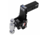 B&W Tow & Stow 2-Ball Mount - 2-1/2" Hitch - 7-1/2" Drop/Rise - 18K - Black