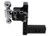 B&W Tow & Stow 2-Ball Mount - 2-1/2" Hitch - 7-1/2" Drop/Rise - 18K - Black - Image 2