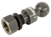 2-5/16" Hitch Ball w/ 1" Rise - 1-1/2" Diameter x 2-3/4" Long Shank - Raw - 30K