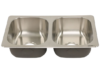 Better Bath RV Kitchen Sink - Double Bowl - 27-1/8" Long x 16-1/8" Wide - Stainless Steel - Image 3