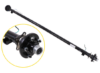 Dexter Trailer Axles - 7359765 3500 lbs 95 Inch Hub Face Spindles Only 80 Inch Spring Center No Drop or Lift No Hubs Leaf Spring Suspension Dexter EZ Lube Spindles Round trailer axle beam measures 95" from hub face to hub face (when hubs - sold separately - are mounted) and 80" from spring center to spring center. E-Z Lube spindles make it easy to lubricate bearings (sold separately).   Features:  Round axle beam acts as part of your trailer's suspension system Replace an axle on your trailer Fabricate a suspension to fit your application High-strength steel construction Bend in axle creates zero camber angle for even road-to-tread contact across the width of your trailer's tires Best for straight-line acceleration and steady, controlled towing Underslung design - spring seats welded to underside of axle for mounting leaf springs (sold separately) Low ride height makes it easier to load and unload your trailer Straight, E-Z Lube spindles - no drop Built-in grease zerks for simple lubrication Spring seats, brake flanges, and spindles are welded on Made in the USA   Specs:  Weight capacity: 3,500 lbs Hub-face-to-hub-face length: 95" Spring-center-to-spring-center length: 80" Tubing outer diameter: 2-3/8" Bearings (sold separately): Inner bearing: L68149 Outer bearing: L44649 Brake flange configuration: 4 bolt Limited 5-year warranty   Axle Dimensions Hub Face and Spring Center Measurements on Standard Trailer Axle  There are multiple ways to measure the length of an axle beam, but the hub-face-to-hub-face and spring-center-to-spring-center lengths are the most accurate. Hub face (A) refers to the length of the axle measured from the base of one wheel stud to the base of the wheel stud on the opposite side of the axle (when hubs are mounted on the beam).   The spring center (B) is the approximate width of your trailer. It is measured from the center of the spring seat on one side of the axle to the center of the seat on the other. This axle beam comes with the spring seats welded on.   If you are replacing your trailer's axle, you should be able to figure out which type you need by determining your trailer's capacity, the bolt pattern of your wheels, the brake type and the aforementioned lengths.   E-Z Lube Spindles Make Lubrication Simple The E-Z Lube spindles on this axle are meant to work with E-Z Lube-compatible hubs to make lubricating your bearings quick and easy. Each E-Z Lube spindle has a zerk fitting on the end. And every E-Z Lube hub comes with a grease cap that has an easy-to-remove rubber plug. Just pop out the plug on the cap to access the zerk on the spindle. When you inject grease into the zerk with a grease gun, the grease will flow to both the inner and outer bearings of the hub, lubricating the bearings and forcing out old, ineffective grease. Once you see new grease beginning to be pushed out, you know that your bearings are fully lubricated. This means that you can lubricate the bearings without the mess of taking apart the entire assembly.   Dexters Dexters are made of high-strength steel and come with spindles and spring seats welded on. The spring seats are attached to the underside of the axle so that the leaf springs (sold separately) can mount beneath the axle. The result of this underslung design is a trailer that rides a bit lower for quick and easy loading and unloading.   Each axle is manufactured to create a certain camber angle. This ensures that the angle of the wheels is correct for your towing needs. Because the primary concern when towing is maintaining controlled, in-line movement, each axle is made so that your trailer's tires will run along the pavement evenly, with contact across the width of the tread. The result is excellent straight-line acceleration for steady, in-line tracking. You might notice the bend near the center of the axle; this is what ensures the proper camber angle. Having the center ride a bit higher and the sides of the axle bent lower allows the axle to give just enough to compensate for the load.