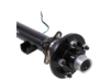 Dexter Trailer Axles - 7359765 3500 lbs 95 Inch Hub Face Spindles Only 80 Inch Spring Center No Drop or Lift No Hubs Leaf Spring Suspension Dexter EZ Lube Spindles Round trailer axle beam measures 95" from hub face to hub face (when hubs - sold separately - are mounted) and 80" from spring center to spring center. E-Z Lube spindles make it easy to lubricate bearings (sold separately).   Features:  Round axle beam acts as part of your trailer's suspension system Replace an axle on your trailer Fabricate a suspension to fit your application High-strength steel construction Bend in axle creates zero camber angle for even road-to-tread contact across the width of your trailer's tires Best for straight-line acceleration and steady, controlled towing Underslung design - spring seats welded to underside of axle for mounting leaf springs (sold separately) Low ride height makes it easier to load and unload your trailer Straight, E-Z Lube spindles - no drop Built-in grease zerks for simple lubrication Spring seats, brake flanges, and spindles are welded on Made in the USA   Specs:  Weight capacity: 3,500 lbs Hub-face-to-hub-face length: 95" Spring-center-to-spring-center length: 80" Tubing outer diameter: 2-3/8" Bearings (sold separately): Inner bearing: L68149 Outer bearing: L44649 Brake flange configuration: 4 bolt Limited 5-year warranty   Axle Dimensions Hub Face and Spring Center Measurements on Standard Trailer Axle  There are multiple ways to measure the length of an axle beam, but the hub-face-to-hub-face and spring-center-to-spring-center lengths are the most accurate. Hub face (A) refers to the length of the axle measured from the base of one wheel stud to the base of the wheel stud on the opposite side of the axle (when hubs are mounted on the beam).   The spring center (B) is the approximate width of your trailer. It is measured from the center of the spring seat on one side of the axle to the center of the seat on the other. This axle beam comes with the spring seats welded on.   If you are replacing your trailer's axle, you should be able to figure out which type you need by determining your trailer's capacity, the bolt pattern of your wheels, the brake type and the aforementioned lengths.   E-Z Lube Spindles Make Lubrication Simple The E-Z Lube spindles on this axle are meant to work with E-Z Lube-compatible hubs to make lubricating your bearings quick and easy. Each E-Z Lube spindle has a zerk fitting on the end. And every E-Z Lube hub comes with a grease cap that has an easy-to-remove rubber plug. Just pop out the plug on the cap to access the zerk on the spindle. When you inject grease into the zerk with a grease gun, the grease will flow to both the inner and outer bearings of the hub, lubricating the bearings and forcing out old, ineffective grease. Once you see new grease beginning to be pushed out, you know that your bearings are fully lubricated. This means that you can lubricate the bearings without the mess of taking apart the entire assembly.   Dexters Dexters are made of high-strength steel and come with spindles and spring seats welded on. The spring seats are attached to the underside of the axle so that the leaf springs (sold separately) can mount beneath the axle. The result of this underslung design is a trailer that rides a bit lower for quick and easy loading and unloading.   Each axle is manufactured to create a certain camber angle. This ensures that the angle of the wheels is correct for your towing needs. Because the primary concern when towing is maintaining controlled, in-line movement, each axle is made so that your trailer's tires will run along the pavement evenly, with contact across the width of the tread. The result is excellent straight-line acceleration for steady, in-line tracking. You might notice the bend near the center of the axle; this is what ensures the proper camber angle. Having the center ride a bit higher and the sides of the axle bent lower allows the axle to give just enough to compensate for the load. - Image 5