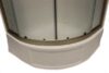 32″ Round Shower Door with Obscured Glass – Nickel - Image 4