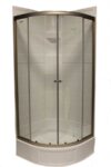 34″ Round Shower Door with Clear Glass – Nickel - Image 7