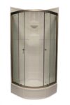 34″ Round Shower Door with Clear Glass – Nickel - Image 8
