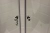 34″ Round Shower Door with Clear Glass – Nickel - Image 2