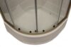34″ Round Shower Door with Clear Glass – Nickel - Image 6