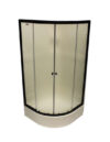 36″ Round Shower Door with Obscured Glass – Dark Oil Rubbed Bronze