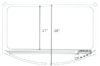 36″ x 64″ Arcadia Soft Shower Door – Platinum - Image 9