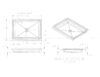 24″ x 32″ Shower Pan – Center Drain – Parchment - Image 2