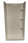 24″ x 36″ Shower Pan – Left Hand Drain – White - Image 2
