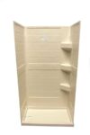 24″ x 36″ Shower Pan – Left Hand Drain – Parchment - Image 2