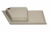 24″ x 50″ Slant Angle Combo Pan – Right Hand Drain – White-with Holding Tank - Image 6