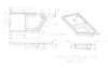 23.875″ x 49.5625″ Slant Angle Shower Pan – White - Image 4